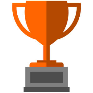 Pokal als Sieger beim Autoankauf